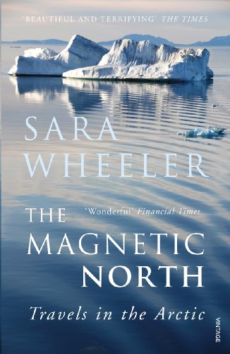 Book cover: icebergs in water with title “The Magnetic North.”