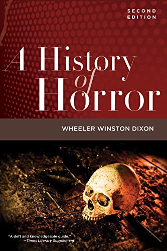Book cover: "A History of Horror," second edition, with a skull image.