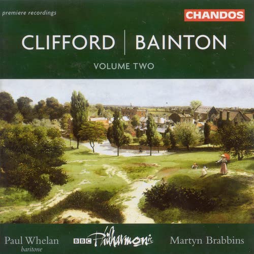 CD cover for Clifford Bainton orchestral works, featuring a landscape painting.