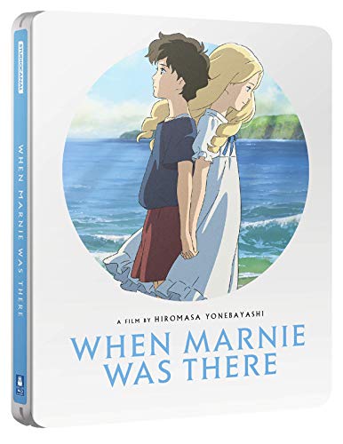 Steelbook Blu-ray cover for “When Marnie Was There” featuring two young figures.
