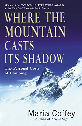 Book cover with snowy mountains and large white title text.