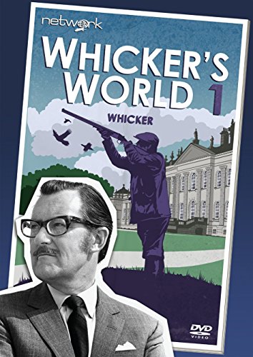DVD cover for "Whicker's World 1" featuring a man with a shotgun.