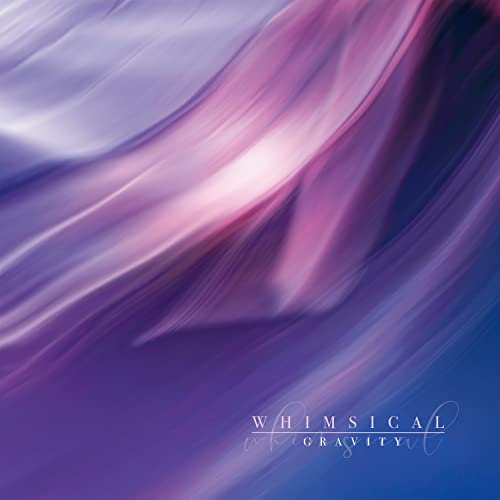 Abstract purple and blue fluid background with the text Whimsical Gravity in the corner.