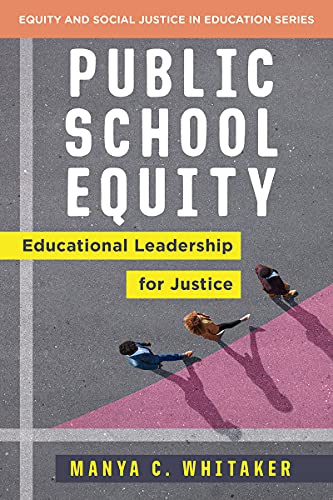 Book cover: "Public School Equity" with image of students on a road.
