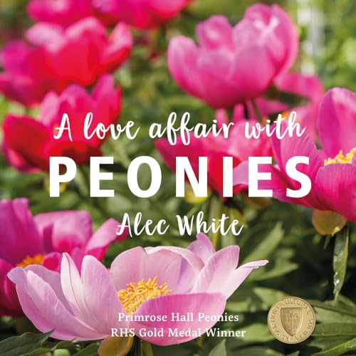 Book cover featuring vibrant pink peony flowers and white text.