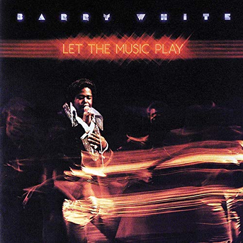 Barry White album cover, "Let The Music Play," featuring a portrait of the artist.