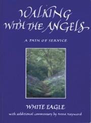 Book cover: "Walking with the Angels" with a forest scene.