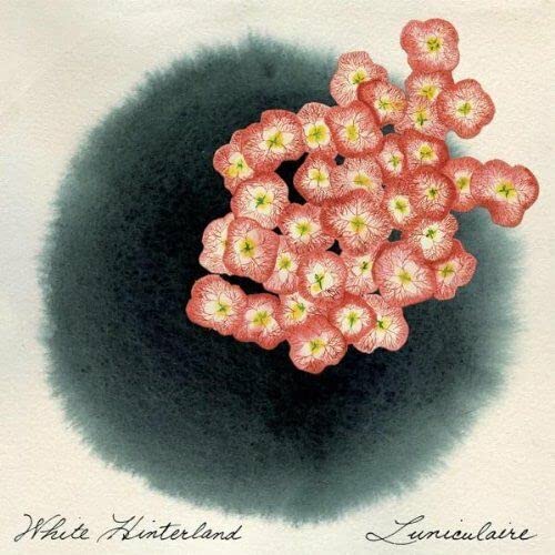 CD cover with a watercolor painting of red flowers and dark wash.