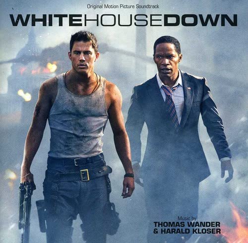“White House Down” soundtrack CD cover featuring Channing Tatum and Jamie Foxx.