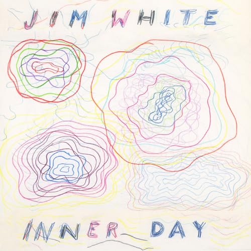 Album cover with colorful hand-drawn scribbles and the text Jim White Inner Day.