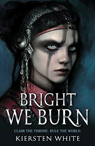 Book cover: intense portrait of a woman with war paint and jewelry.