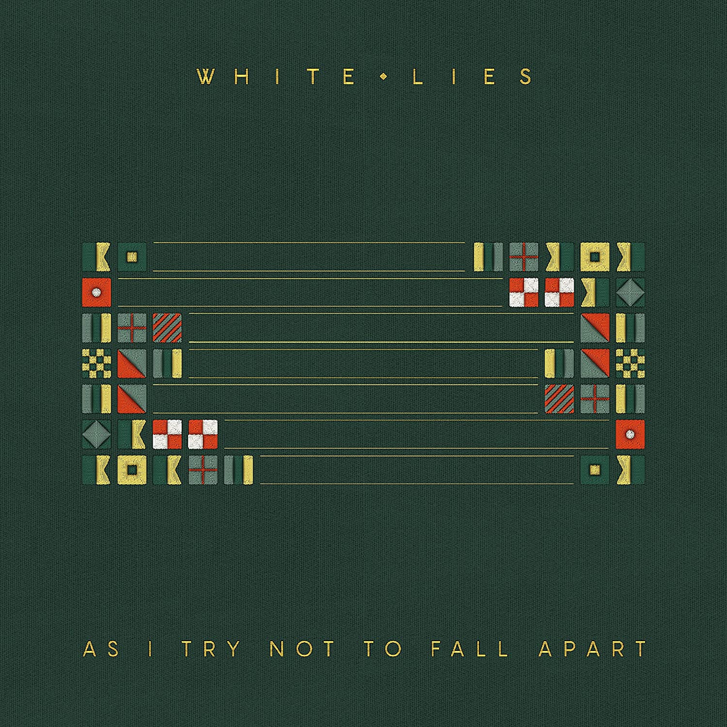 CD cover for White Lies’ “As I Try Not To Fall Apart” album.