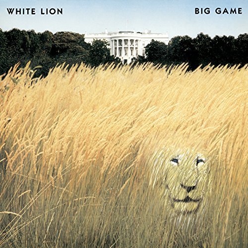 CD cover: a lion’s face hidden in golden wheat with the White House.