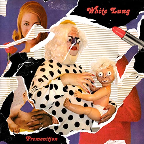 CD cover for White Lung’s “Premonition” featuring surreal collage imagery.