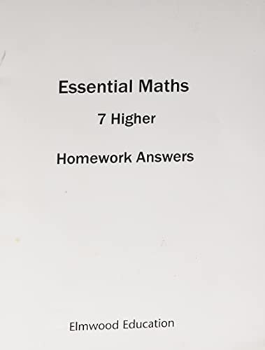 Book with maths problems and answers for 7th grade level, likely with some diagrams.