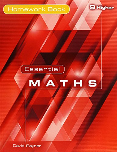 A homework book with a maths focus for 9th grade level, with a plain cover.