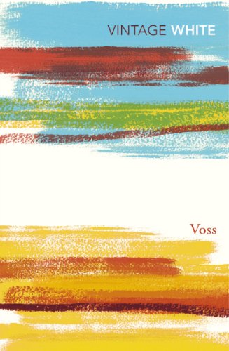 Book cover with abstract horizontal brushstrokes in blue, red, green, and yellow on white.
