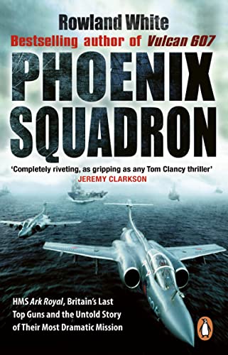 Book cover featuring fighter jets over stormy seas, titled “Phoenix Squadron.”