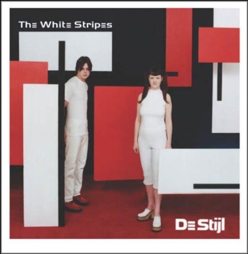 The White Stripes album cover, “De Stijl,” featuring a couple in white.
