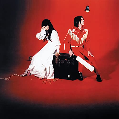 The White Stripes album cover featuring two figures on a red background.