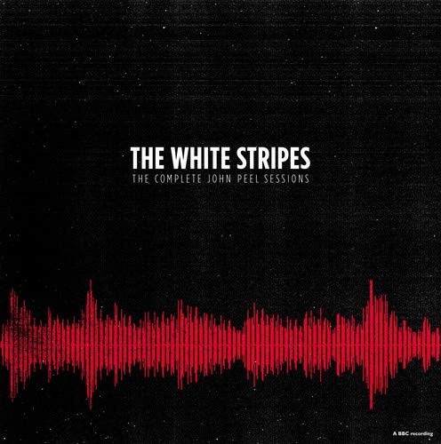 CD cover for The White Stripes’ John Peel Sessions, with red waveform.