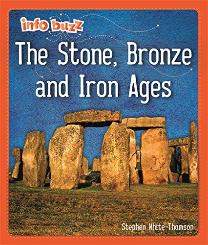Book cover depicting Stonehenge with the title “The Stone, Bronze and Iron Ages.”