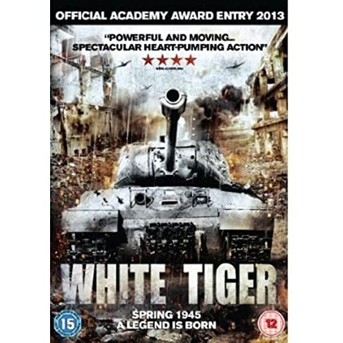 DVD cover for "White Tiger" showing a tank in a war-torn city.