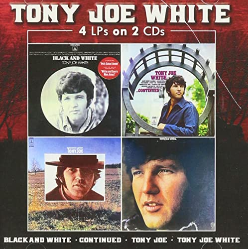 CD cover featuring portraits of Tony Joe White, red and black background.
