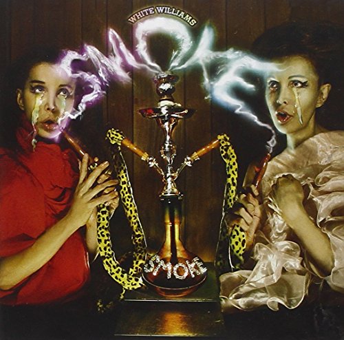 CD cover: two people flanking a hookah with smoke and lightning.
