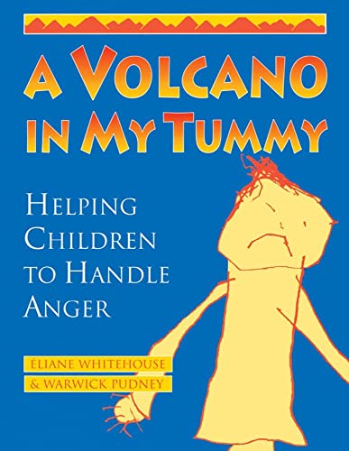Book cover with blue background, orange title, and illustration of a sad child.