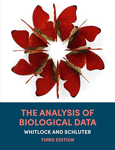 Book cover with red butterflies and title "The Analysis of Biological Data".