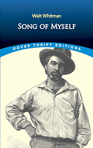 Book cover of “Song of Myself” featuring a portrait of Walt Whitman.