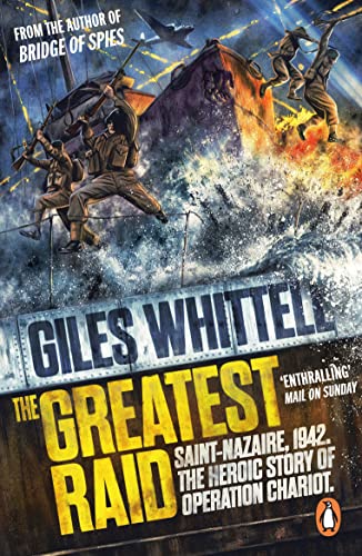 Book cover depicting soldiers storming a ship amidst stormy seas.