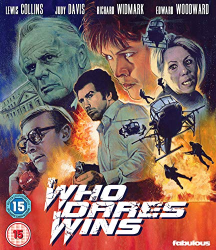Who Dares Wins" Blu-ray cover featuring actors and action scenes, with explosions.