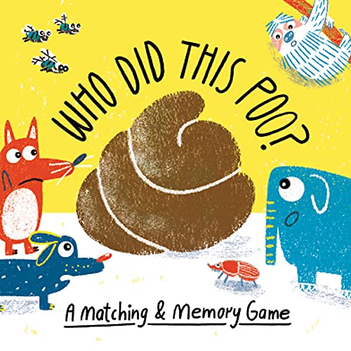 Game cover featuring animals looking at a large, illustrated pile of poo.