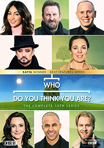 DVD cover featuring portraits of eight celebrities and the Who Do You Think You Are? title.