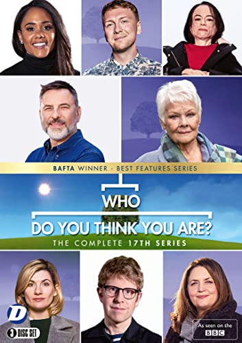 DVD cover for Who Do You Think You Are? Series 17 featuring eight celebrities.