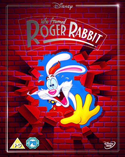 Who Framed Roger Rabbit" Blu-ray cover featuring cartoon and human characters.