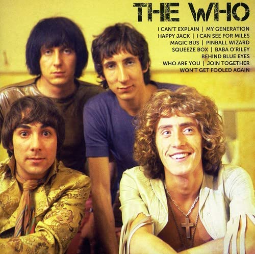 CD cover of The Who with four band members pictured.