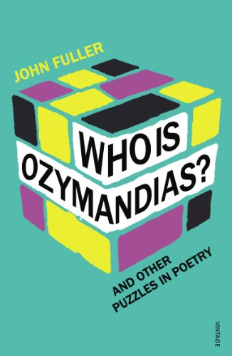 Book cover with text “Who Is Ozymandias?” on a colorful, blocky design.