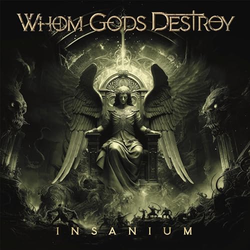 Album cover art showing a winged figure on a throne surrounded by dark creatures.