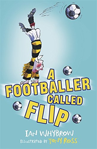 Book cover: boy doing a handstand, kicking a football.