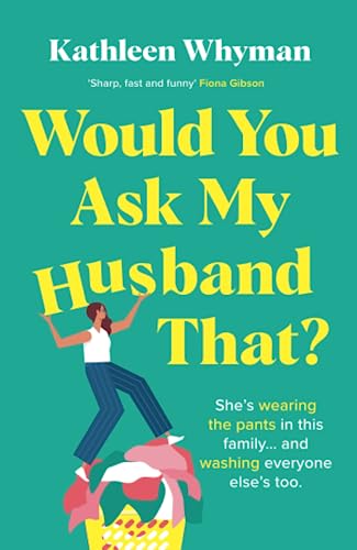Book cover with a woman balancing on a laundry basket.