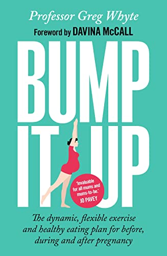 Book cover with large title "BUMP IT UP" and illustration of a pregnant woman.