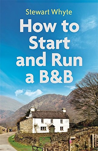 Book cover: "How to Start and Run a B&B" with a cottage landscape.