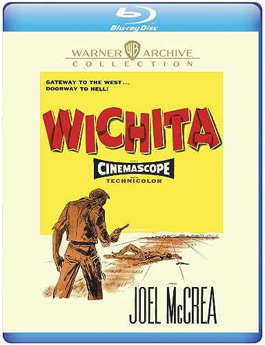 Wichita" Blu-ray cover featuring a cowboy with a gun, yellow background.