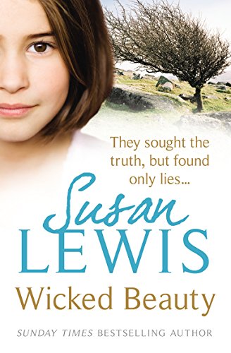 Book cover: "Wicked Beauty" by Susan Lewis, featuring a woman’s face and landscape.