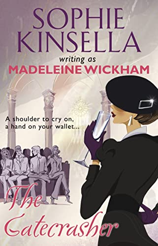Book cover: woman in black, champagne glass, and people in the background.