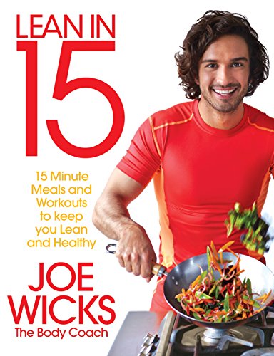 Book cover featuring Joe Wicks cooking in a wok, with red “Lean in 15” text.