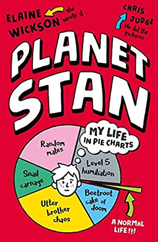 Book cover for Planet Stan featuring a pie chart illustration on a red background.